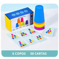 Jogo dos Copos com Cartas