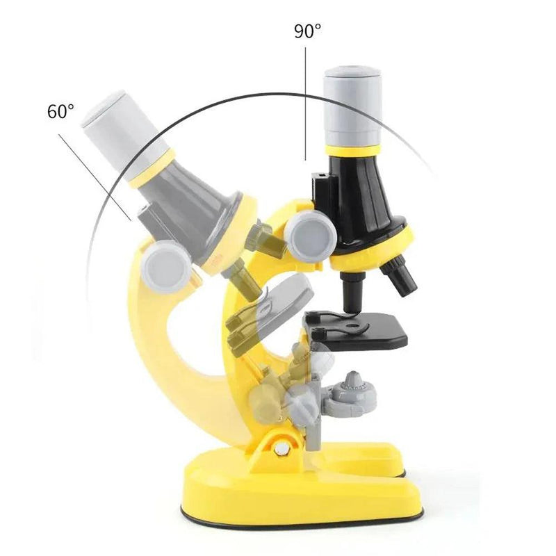 Kit de Microscópio Cintífico Infantil LED 1200x