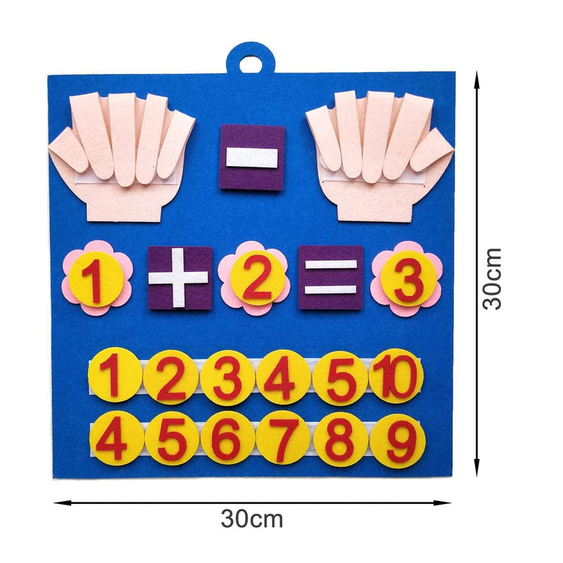 Brinquedo de Matemática – Números de dedos em feltro