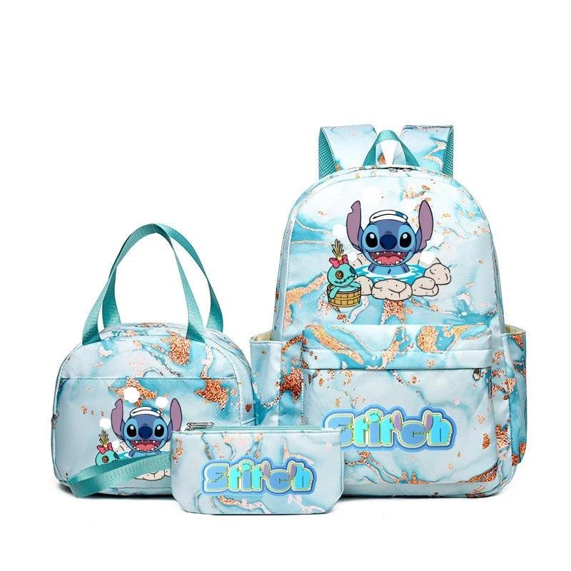 Kit Mochila Infantil Stitch