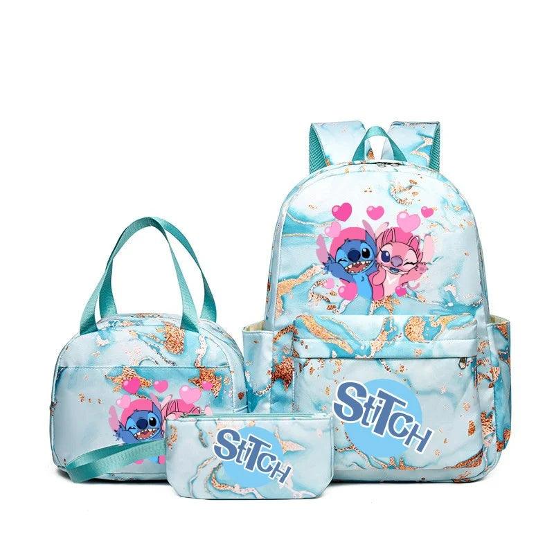 Kit Mochila Infantil Stitch