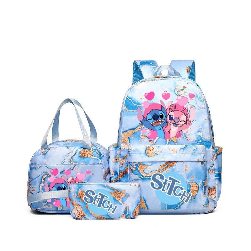 Kit Mochila Infantil Stitch