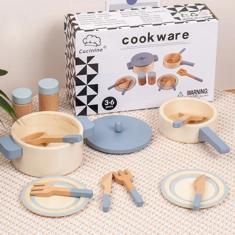 Kit Cozinha infantil de Madeira