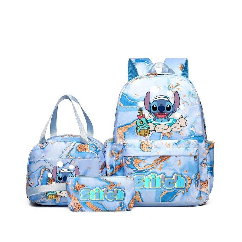 Kit Mochila Infantil Stitch