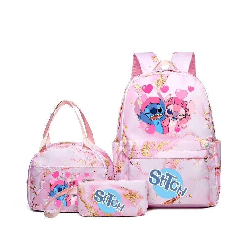 Kit Mochila Infantil Stitch