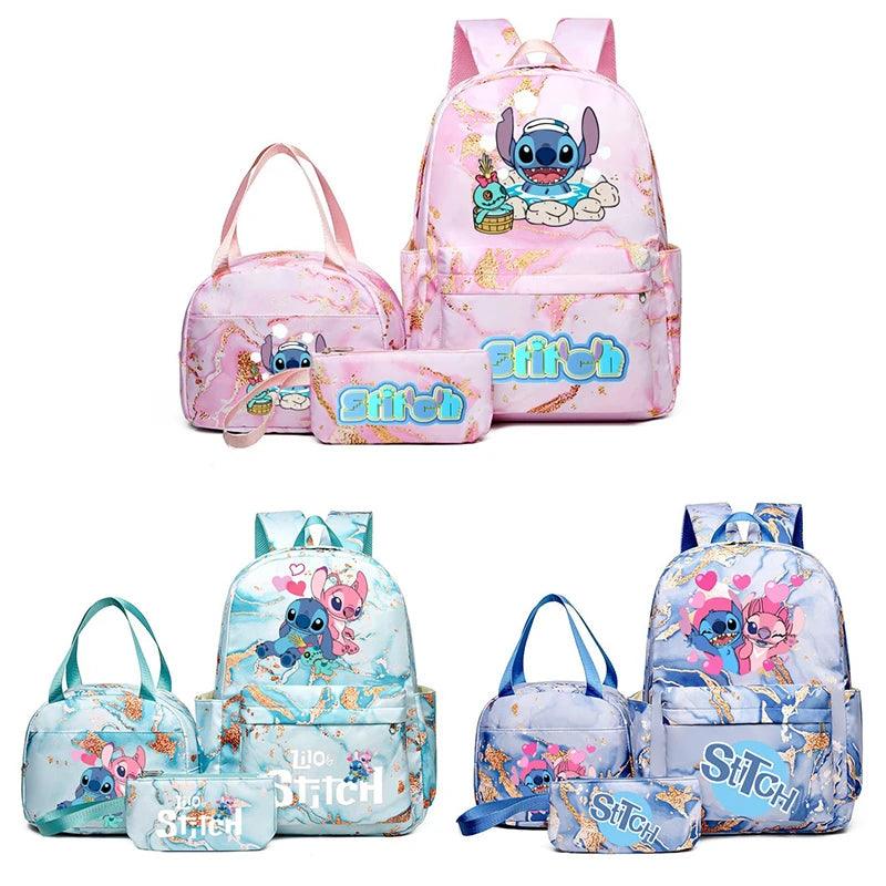 Kit Mochila Infantil Stitch