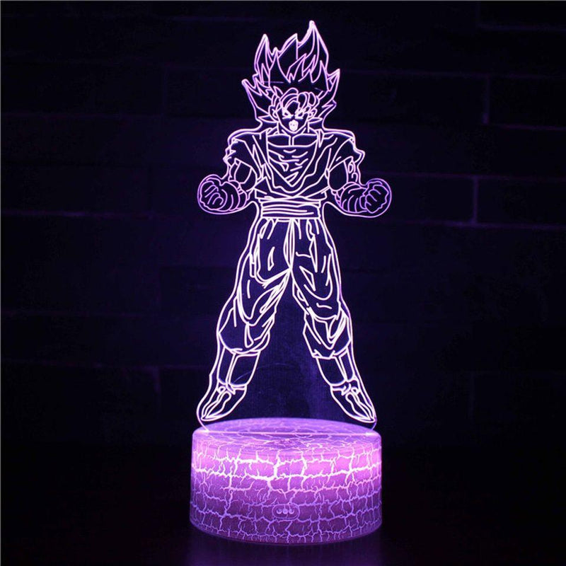 Luminária Dragon Ball Z em LED 3D - 16 Cores RGB com Controle Remoto - LK STORE