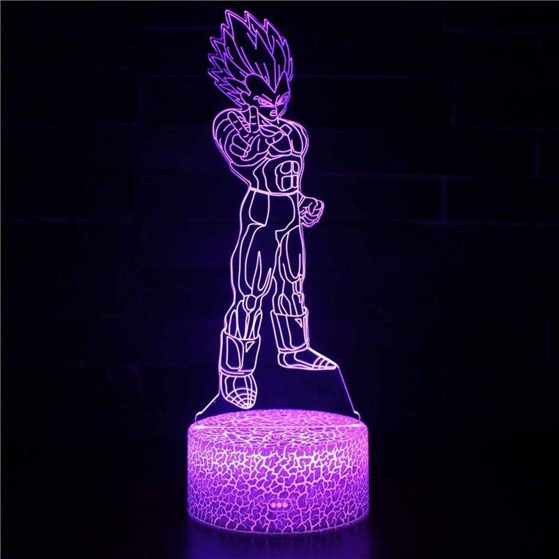 Luminária Dragon Ball Z em LED 3D - 16 Cores RGB com Controle Remoto - LK STORE