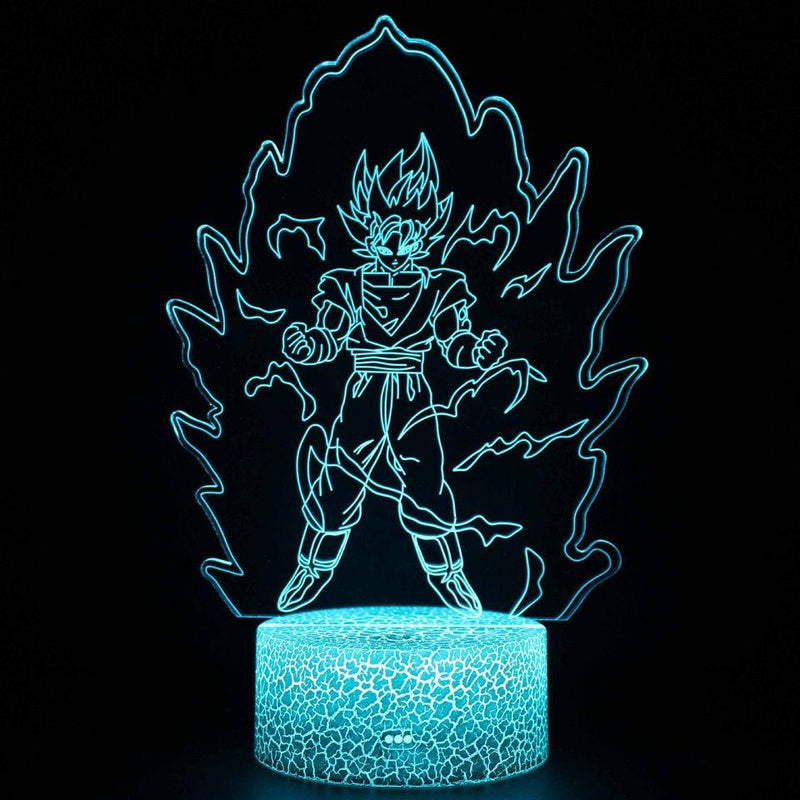 Luminária Dragon Ball Z em LED 3D - 16 Cores RGB com Controle Remoto - LK STORE