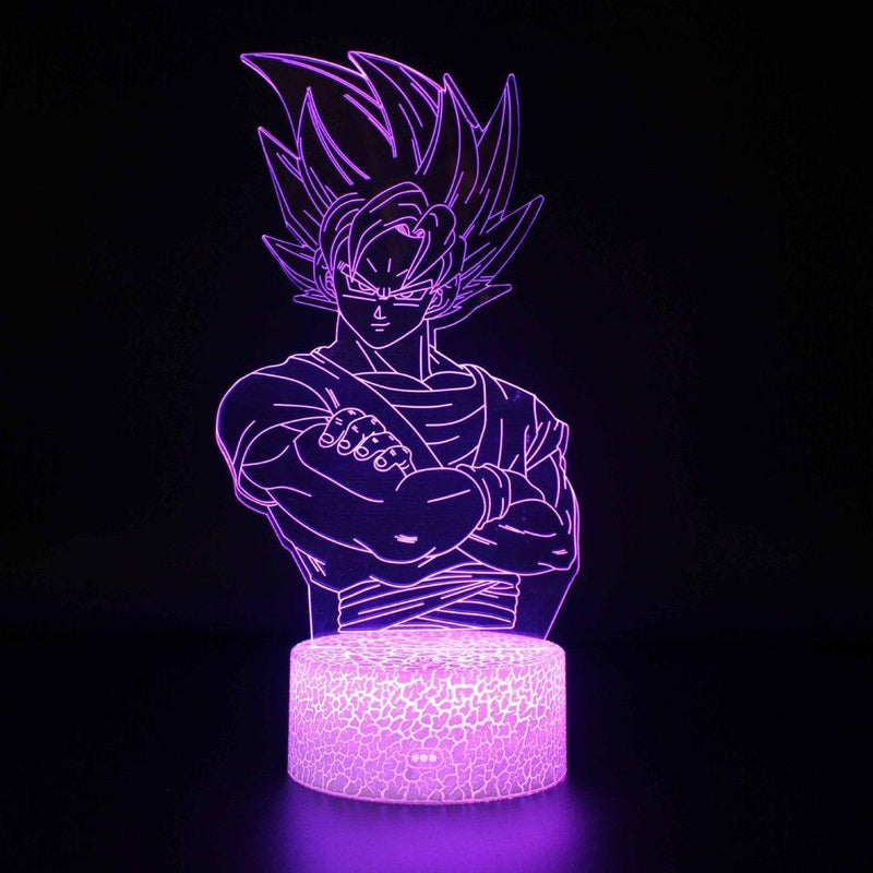 Luminária Dragon Ball Z em LED 3D - 16 Cores RGB com Controle Remoto - LK STORE