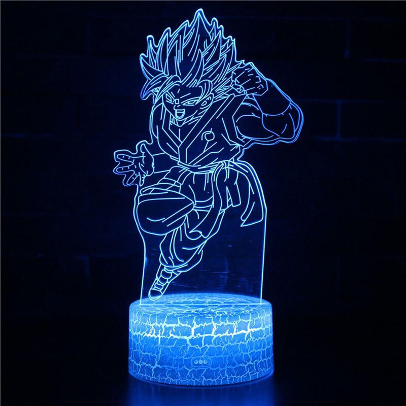 Luminária Dragon Ball Z em LED 3D - 16 Cores RGB com Controle Remoto - LK STORE