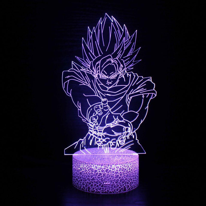 Luminária Dragon Ball Z em LED 3D - 16 Cores RGB com Controle Remoto - LK STORE