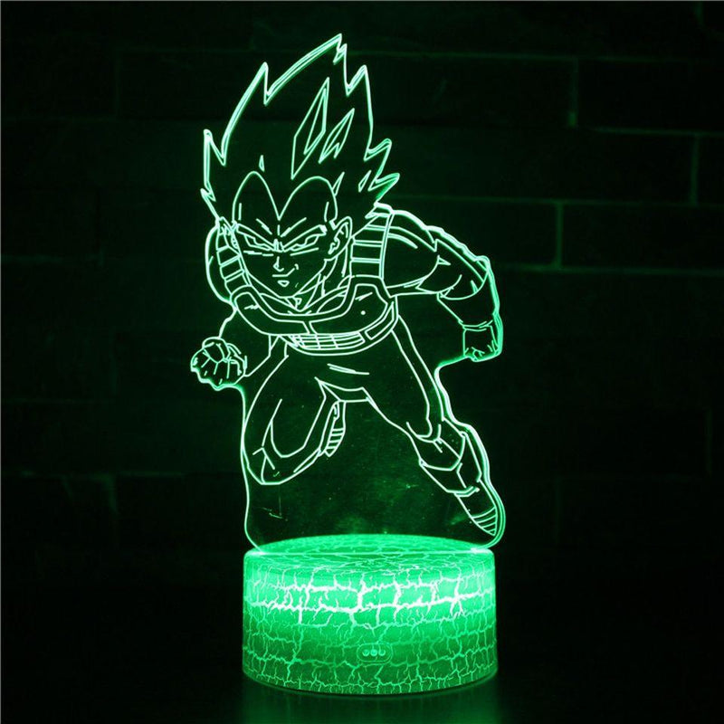 Luminária Dragon Ball Z em LED 3D - 16 Cores RGB com Controle Remoto - LK STORE